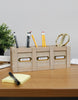 Load image into Gallery viewer, Becki Owens 3 Sections Wooden Desk Organizer
