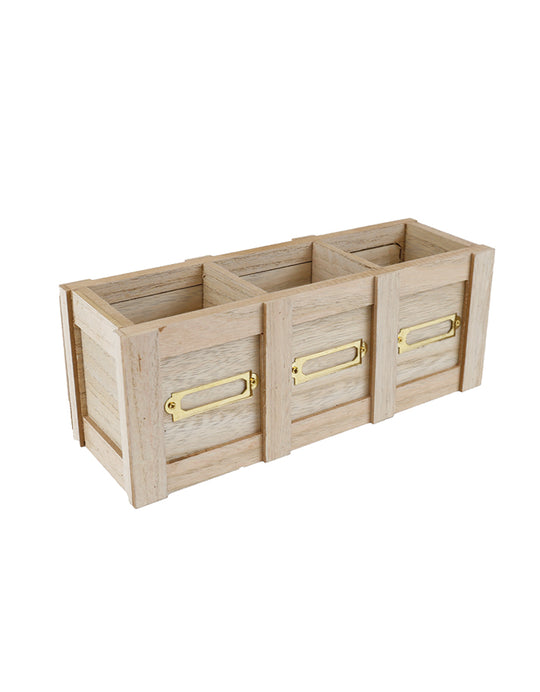 Becki Owens 3 Sections Wooden Desk Organizer