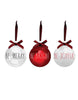 Load image into Gallery viewer, Rae Dunn &quot;Be Merry&quot; Christmas Ornaments Set of 3 Tree Balls
