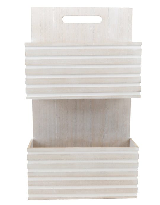 Becki Owens 2 Tiers Wooden Wall Mounting Paper Holder
