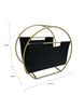 Load image into Gallery viewer, Becki Owens Gold-Colored Metal and Leather Magazine Holder
