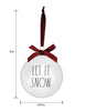 Load image into Gallery viewer, Rae Dunn &quot;Let it Snow&quot; Set of 2 Christmas Ornaments Balls

