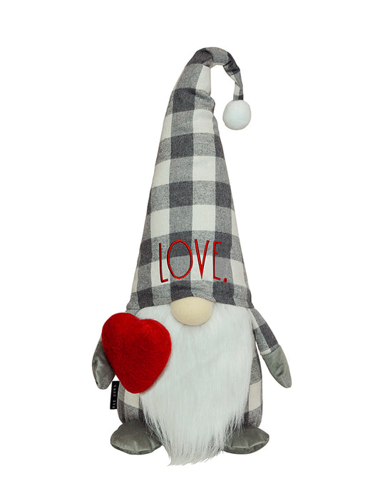 Rae Dunn "Love" Plush Gnome with Heart