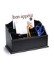 Load image into Gallery viewer, Black Wooden 5 Sections Desk and File Organizer
