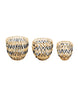 Becki Owens Set of 3 Rounded Woven Seagrass Baskets