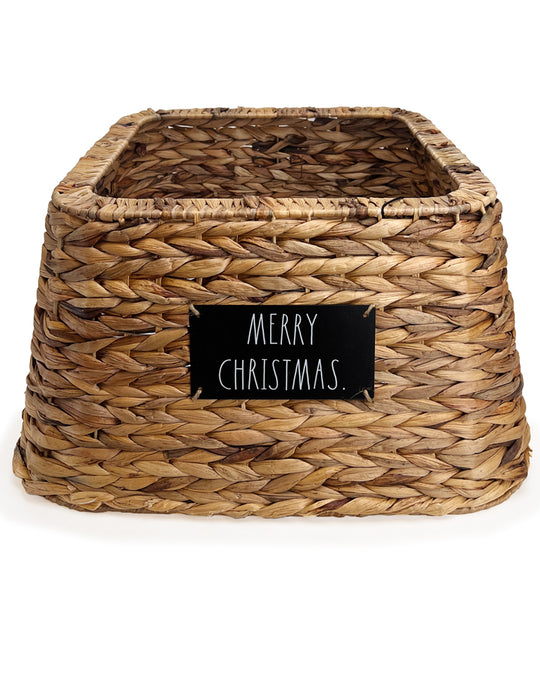 Rae Dunn “Merry Christmas” Decorative Wicker Tree Collar