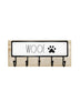 Rae Dunn “Woof” Dog-Themed Wooden Base Metal Wall Hooks