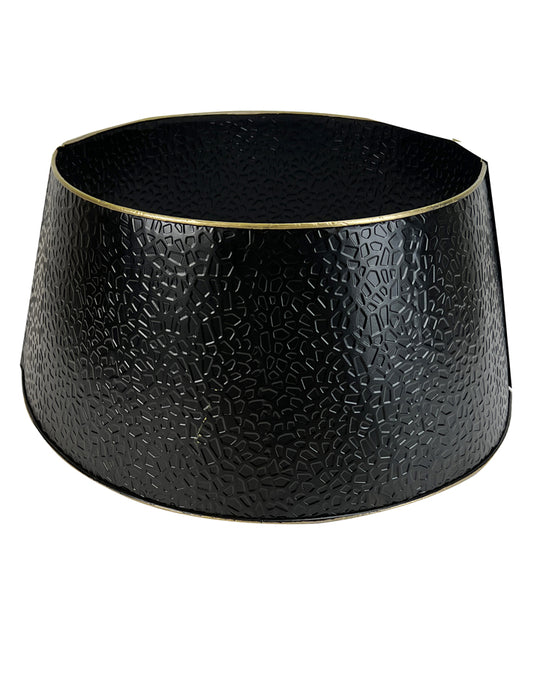 Becki Owens Christmas Gold Edges Black Metal Tree Collar