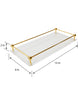 Load image into Gallery viewer, Simply Brilliant Acrylic Toilet Tank Tray with Golden Tubes
