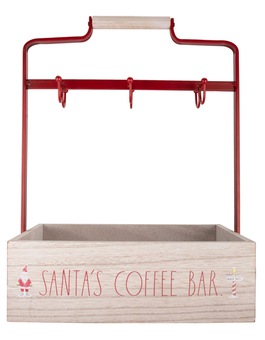 Rae Dunn “Santa’s Coffee Bar” Christmas Coffee Mug Holder