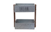 Load image into Gallery viewer, Rae Dunn &quot;Dream&quot; 2 Tiers Galvanized Metal Storage Caddy
