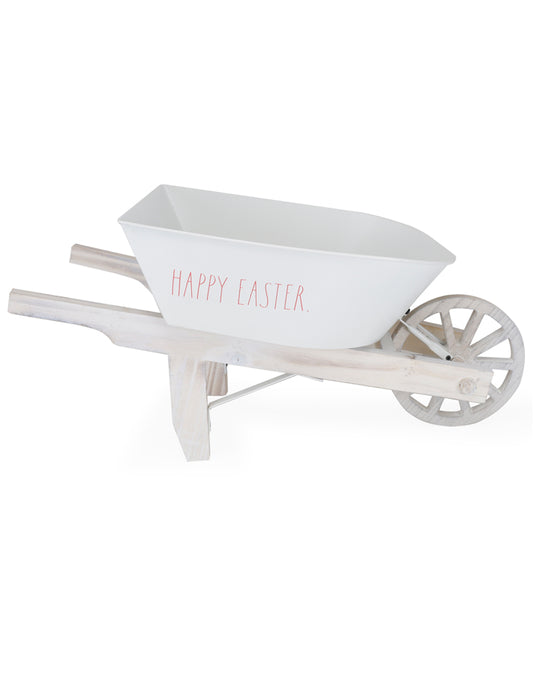 Rae Dunn Décor Wheelbarrow for Vintage Easter Decorations