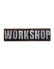 Load image into Gallery viewer, &quot;Workshop&quot; Galvanized Metal and Wood Workrooms Wall Sign
