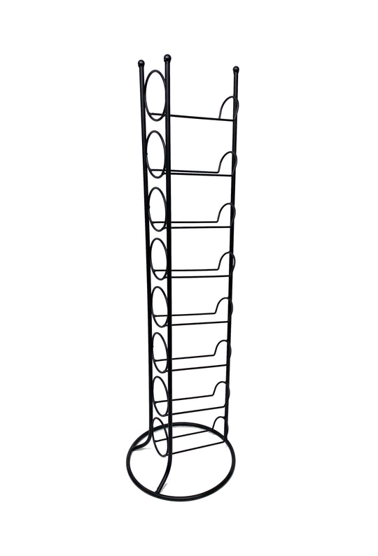 Vertical Black Metal 8 Bottles Wine Rack