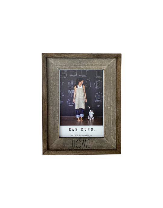 Rae Dunn “Home” Freestanding Dark 4x6 Wood Picture Frame