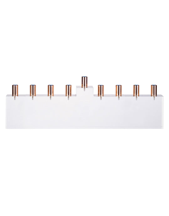 Acrylic Menorah with Rose Gold Hardware Holders 30 MM