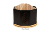 Load image into Gallery viewer, Black Wood 4 Sections Spinning Holder with Pineapple Cutouts
