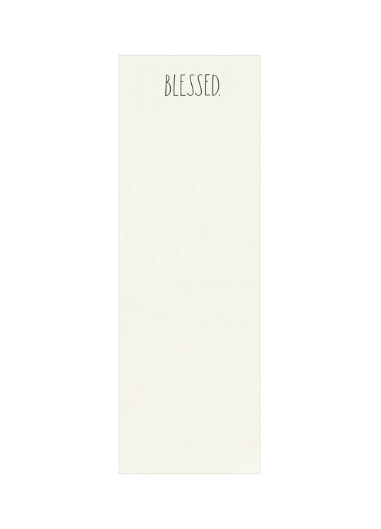 Rae Dunn White "Blessed" Yoga Mat