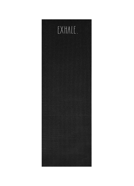 Rae Dunn “Exhale” Non-Slip Black Exercise and Yoga Mat