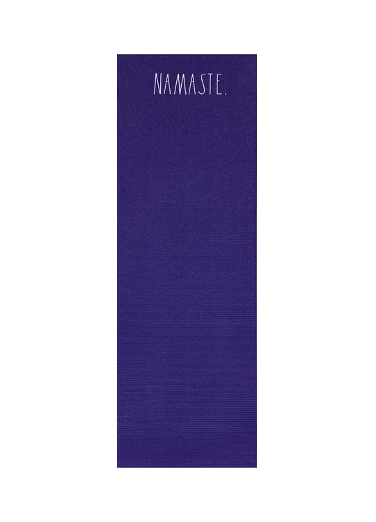 Rae Dunn "Namaste" Navy Blue Yoga Mat