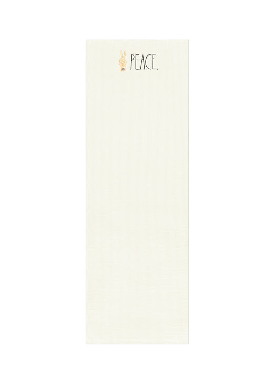 Rae Dunn "Peace" White Yoga Mat