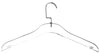 Simply Brilliant Acrylic Clothes Hangers with Silver Colored Hooks - 10 Pack