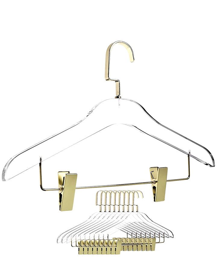 Designstyles Clear Acrylic Clothes Hangers, Heavy-duty Closet