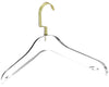 Simply Brilliant Matte Gold Hook Acrylic Hangers - 10 Pack