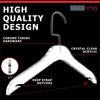 Load image into Gallery viewer, Simply Brilliant Matte Black Hook Acrylic Hangers - 10 Pack
