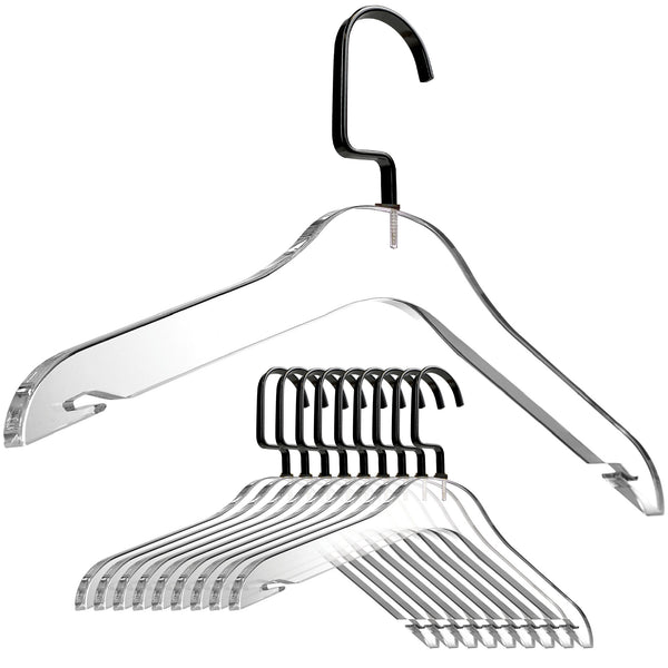 Designstyles Smoke And Frost Acrylic Clothes Hangers, Luxurious