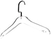 Simply Brilliant Black Hook Acrylic Clothes Hanger - 10 Pack
