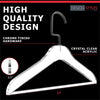 Load image into Gallery viewer, Simply Brilliant Matte Black Hook Acrylic Hangers with Bar - 10 Pack
