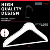 Load image into Gallery viewer, Simply Brilliant Black Hook Acrylic Hangers with Bar - 10 Pack
