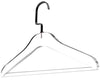 Simply Brilliant Black Hook Acrylic Hangers with Bar - 10 Pack