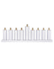 Load image into Gallery viewer, Acrylic Menorah with Gold 30 MM Candle Holders
