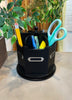 Load image into Gallery viewer, 6 Sections Black Rotating Organizer for Small Supplies
