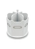 White Wood 6 Sections Spinning Office Supplies Organizer
