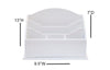 Load image into Gallery viewer, White Wooden 5 Sections Office Supplies Desk Organizer
