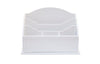 Load image into Gallery viewer, White Wooden 5 Sections Office Supplies Desk Organizer
