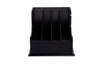 4 Sections Black Wooden File Organizer