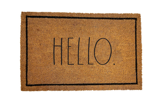 Rae Dunn "Hello" 30 Inches x 18 Inches Coir Doormat