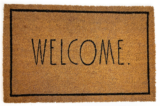 Rae Dunn "Welcome" 18 Inches  x 30 inches Coir Doormat