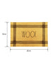 Load image into Gallery viewer, Rae Dunn “Woof” Ochre Yellow Coir Dog-Theme Doormat
