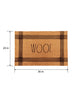 Load image into Gallery viewer, Rae Dunn “Woof” Dog-Theme 36” x 24” Coir Brown Doormat
