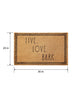 Load image into Gallery viewer, Rae Dunn “Live, Love, Bark” Light Brown Coir Doormat
