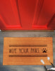 Load image into Gallery viewer, Rae Dunn “Wipe Your Paws” Dog-Theme Coconut Coir Doormat
