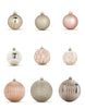 Becki Owens Set of 50 Champagne Gold and Pink Tree Ornaments