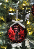 Load image into Gallery viewer, Rae Dunn “Joy, Love” Set 2 Christmas Tree Glass Ornaments
