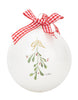 Load image into Gallery viewer, Rae Dunn “Holly Jolly” Set 4 Christmas Red and White Balls
