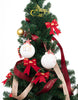 Load image into Gallery viewer, Rae Dunn “Oh Holy Night” Set of 2 White Christmas Ornaments
